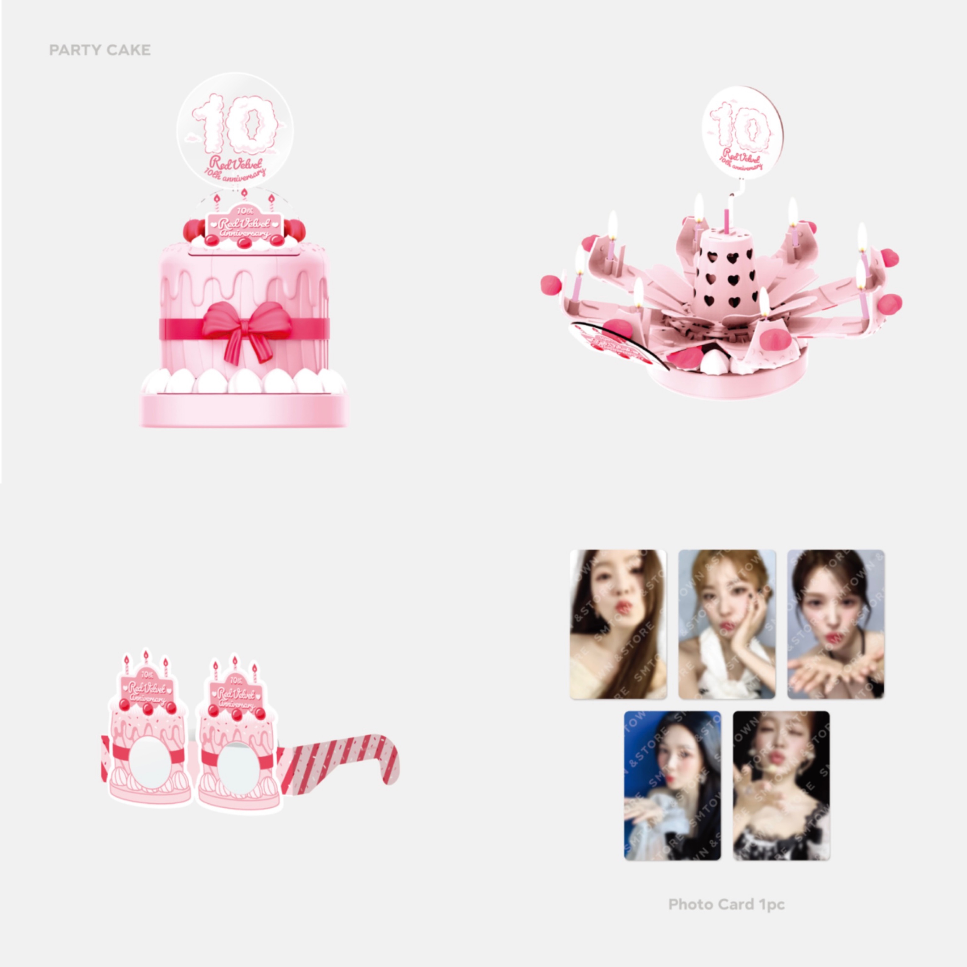 派對組（派對蛋糕+派對眼鏡+小卡）