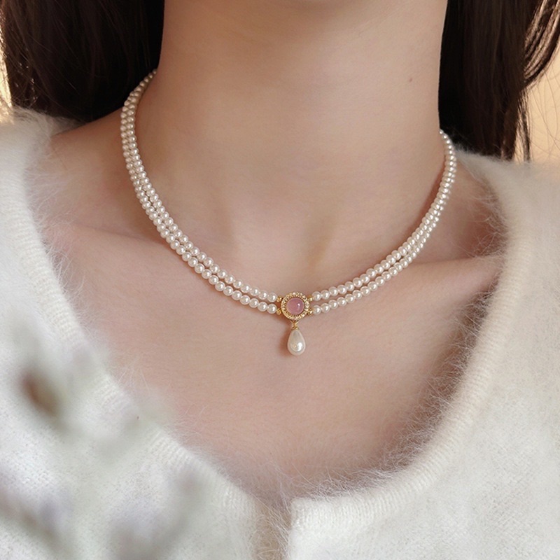 宮廷式珍珠吊墜項鍊