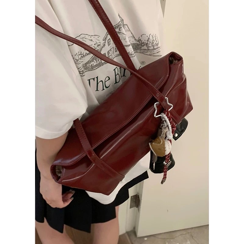 韓國小眾腋下復古手提通勤大容量包包