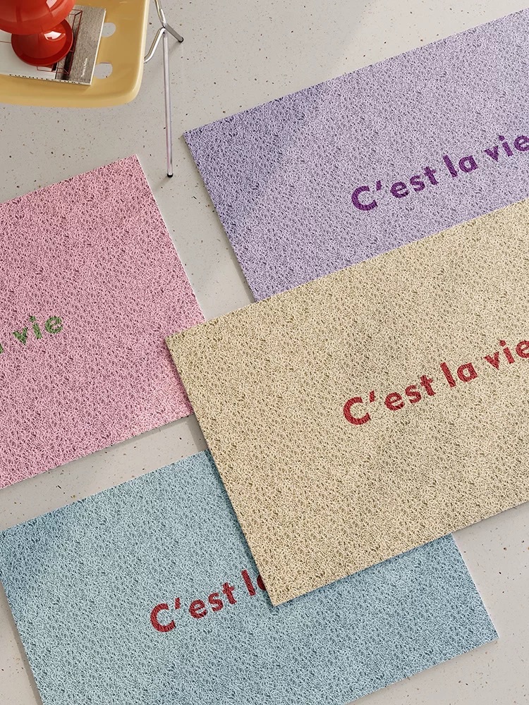 C’est la vie｜馬卡龍純色耐髒絲圈地墊