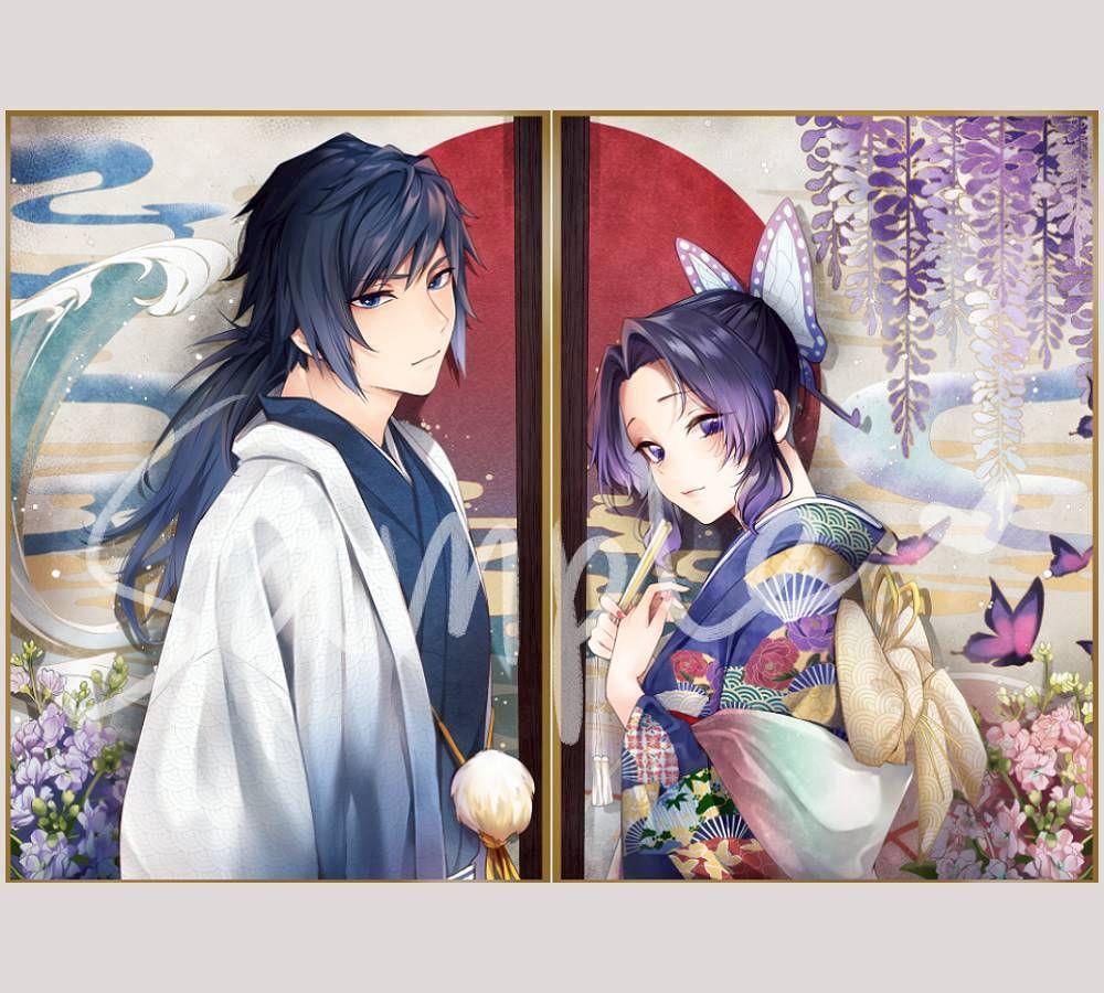 💜預購~02/28｜義忍生賀色紙/一組｜同人二創｜鬼滅｜預計4月出貨