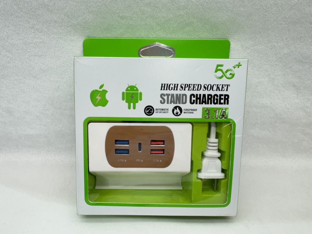 SH-新款4USB+PD快充多孔插座手機架     ❣️現貨