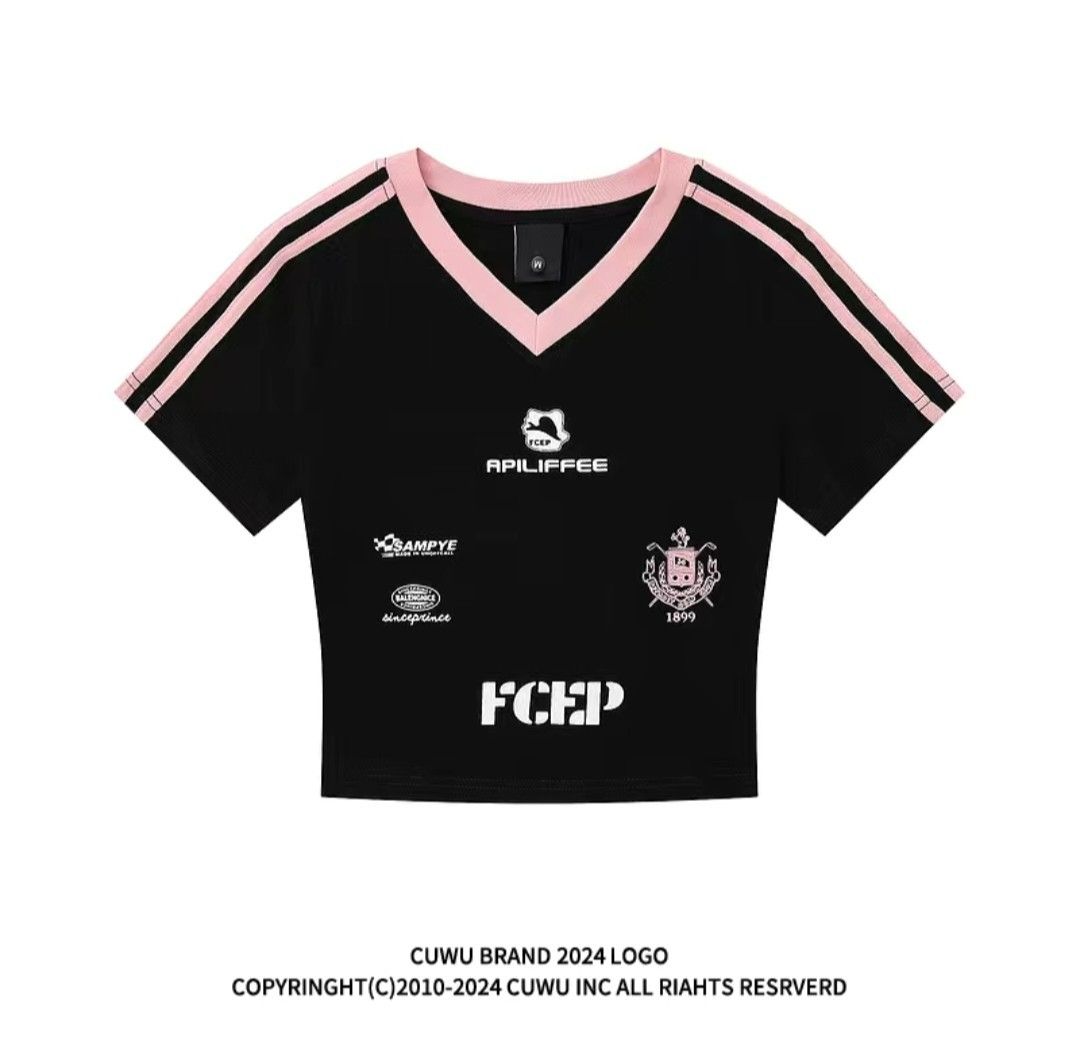 美式撞色賽車風上衣