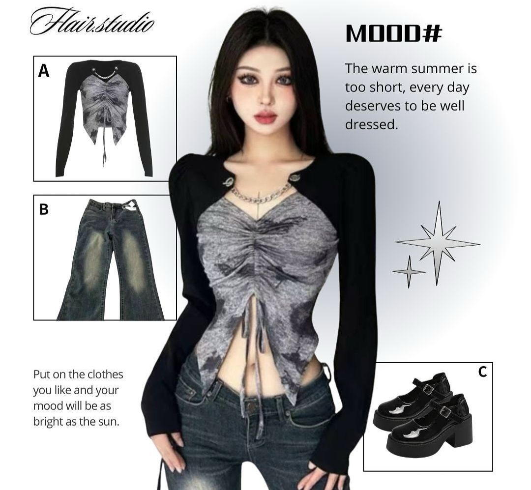 復古辣妹套裝（純粹備註）