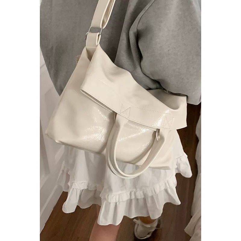 柔霧森森-韓系學院風大容量雙肩後背包單肩包 4color