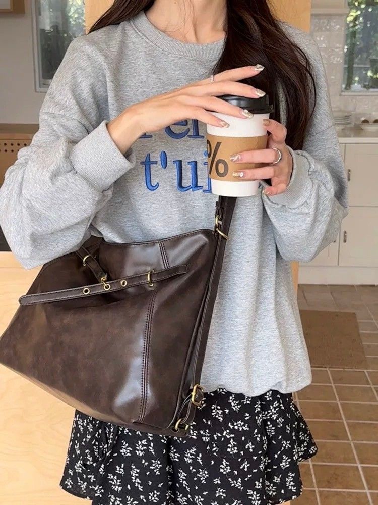 牛仔時尚-簡約時尚兩用後背、肩背包 2color