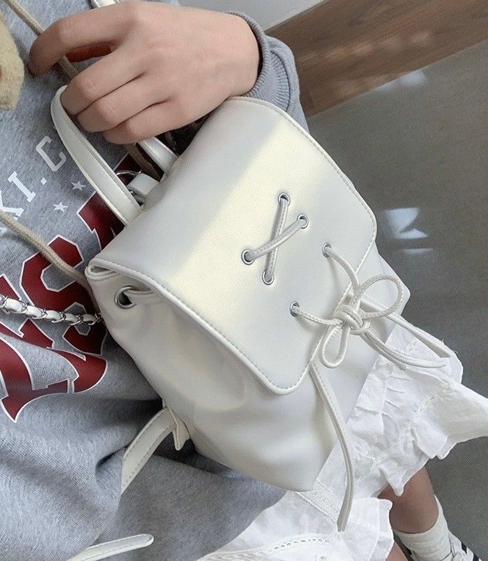 十月珍藏-芭蕾風蝴蝶結後背包 4color