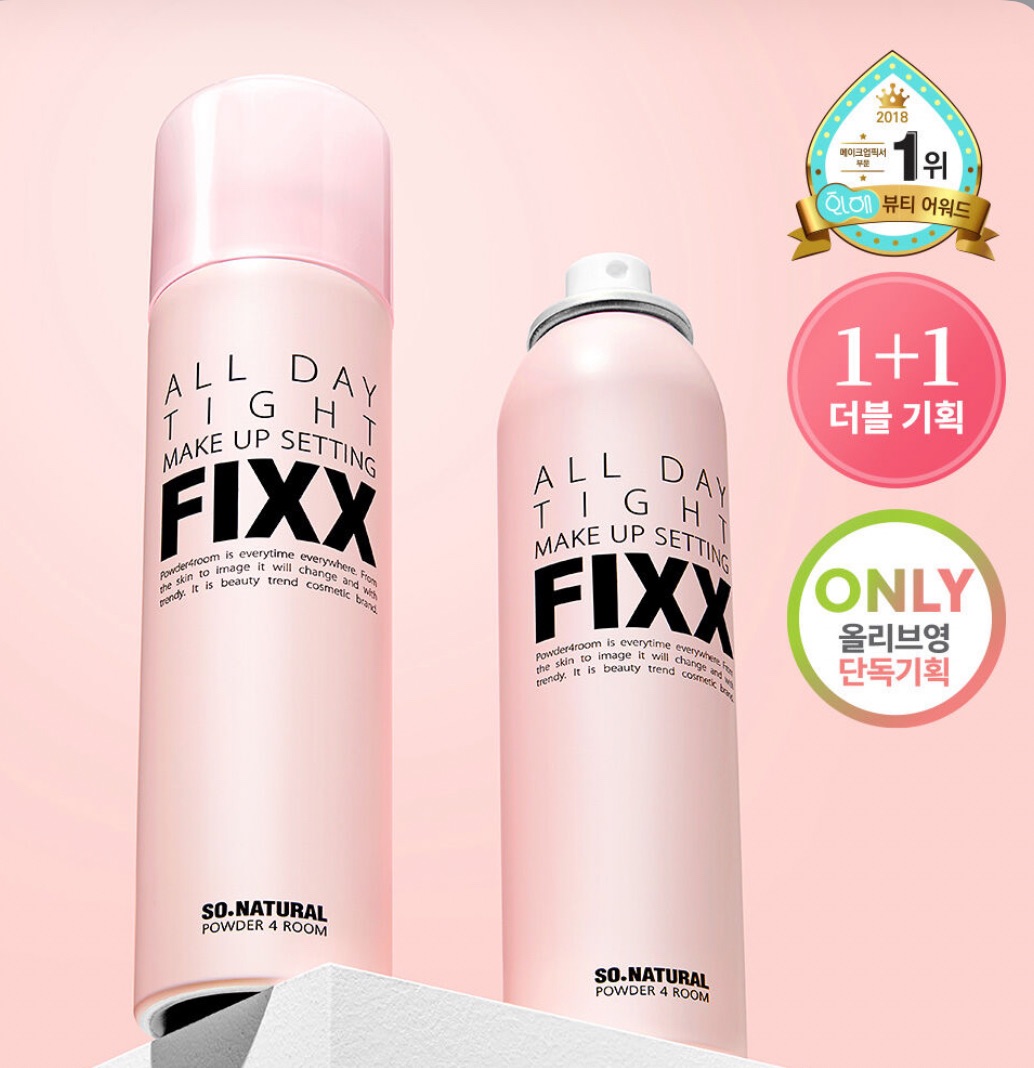 Olive young獨家組合 FIXX定妝噴霧120+120ml