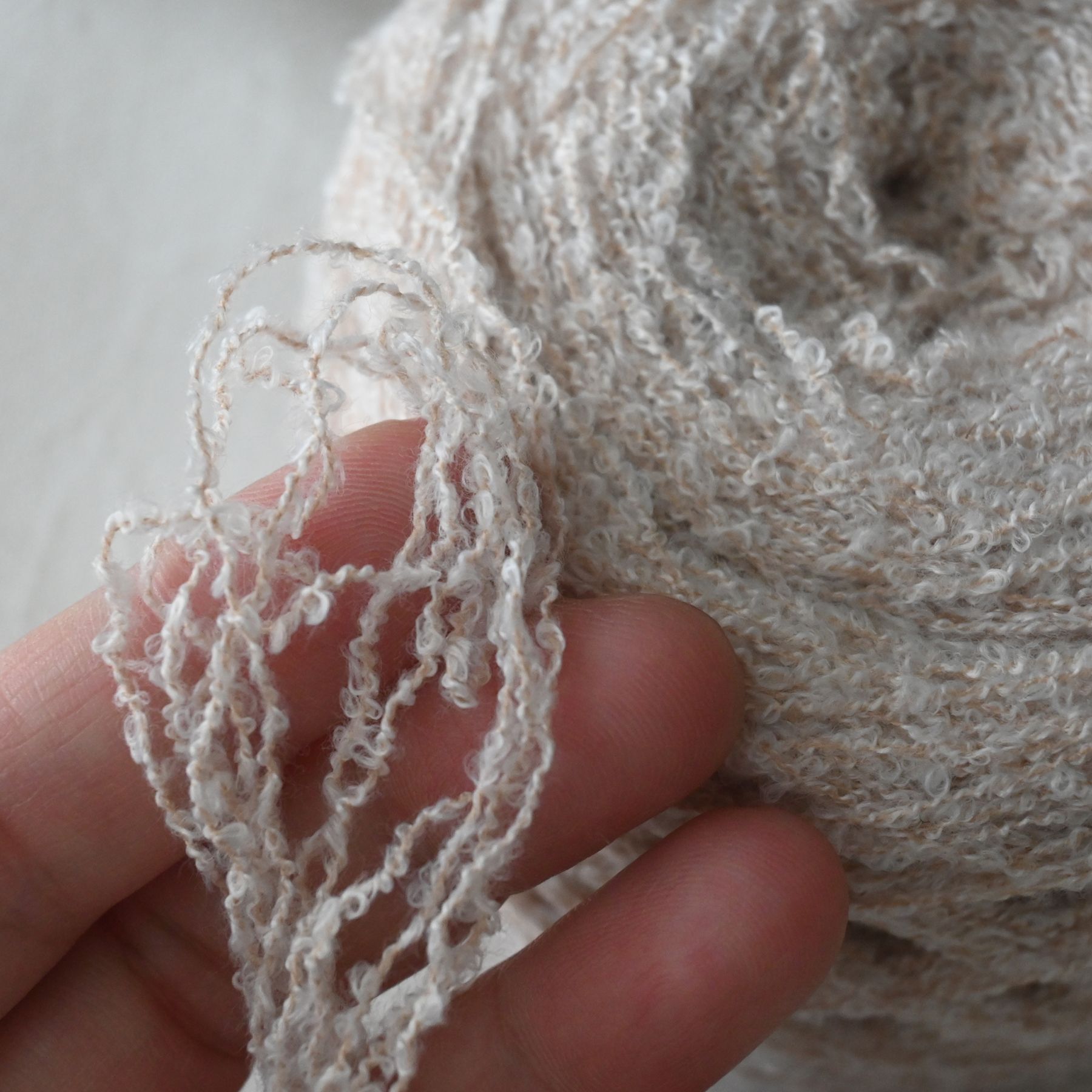 （球紗）淡粉色細小圈圈