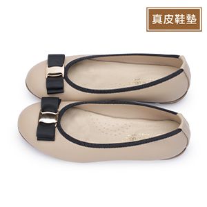 1BC86韓風小蝶結平底娃娃鞋