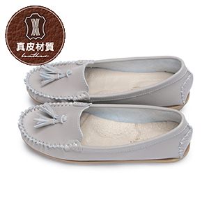 1DR54經典小流蘇真皮豆豆鞋