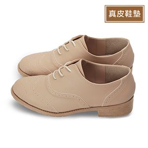 FE77牛津百搭質感低跟鞋