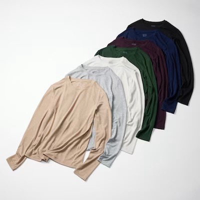 🇯🇵 日本 UNIQLO 極暖喀什米爾混紡圓領發熱衣