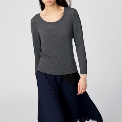 🇯🇵 日本 UNIQLO 極暖喀什米爾混紡 U 領發熱衣
