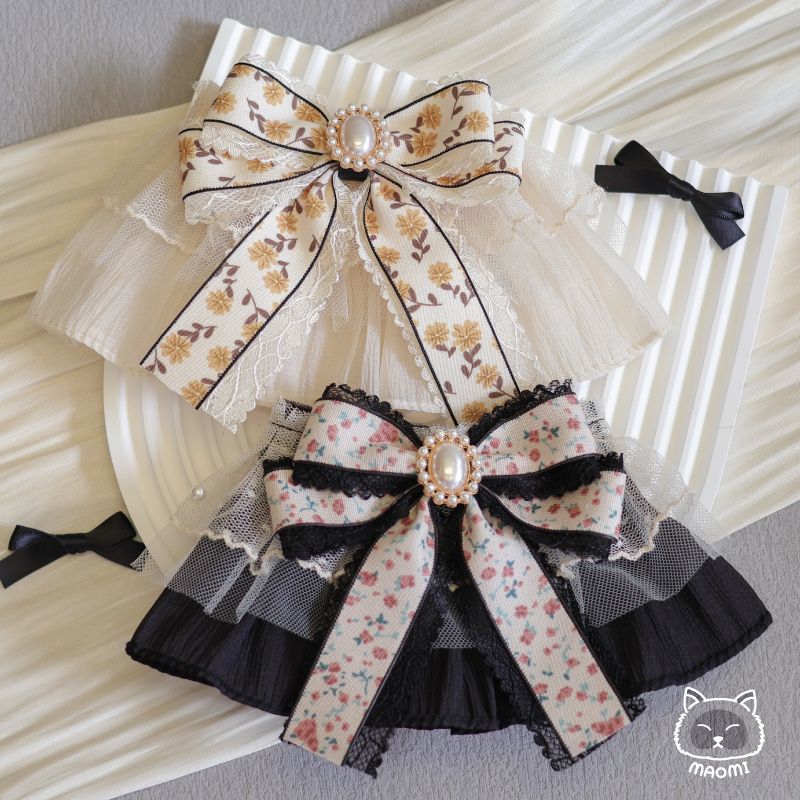 ❀毛咪 ᴍᴀᴏᴍɪ｜晨暮詩篇蕾絲領巾❀ 寵物領巾｜圍脖｜脖圍｜飾品｜貓｜狗