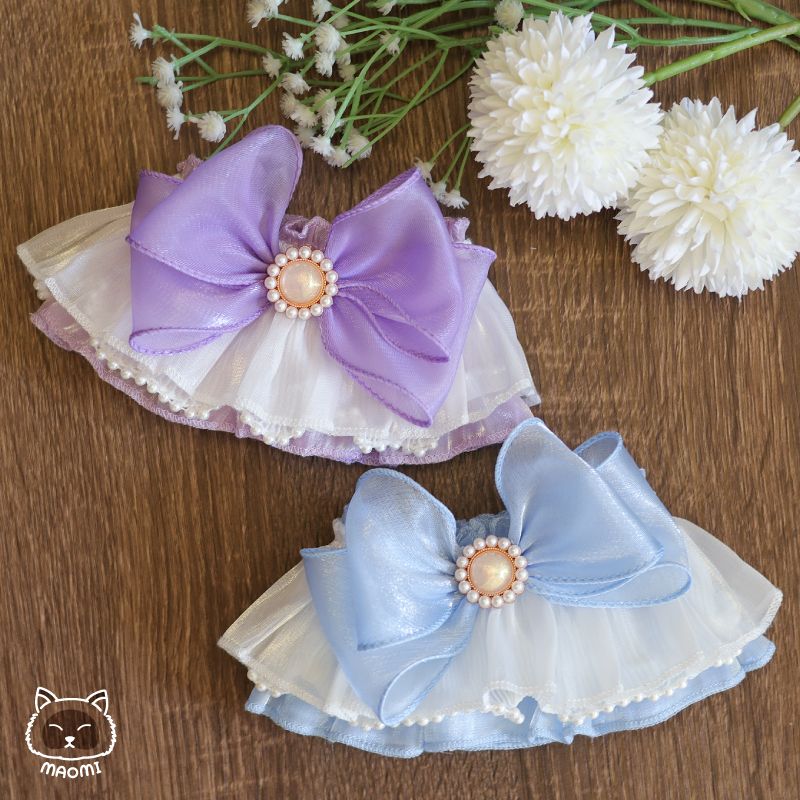 ❀毛咪 ᴍᴀᴏᴍɪ｜璀璨波光透紗領巾❀ 寵物領巾｜圍脖｜脖圍｜飾品｜貓｜狗