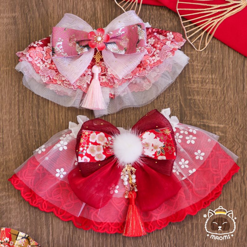 🏮毛咪 ᴍᴀᴏᴍɪ｜春花福絨新年領巾🌺（新年限定販售至2026/02/02）