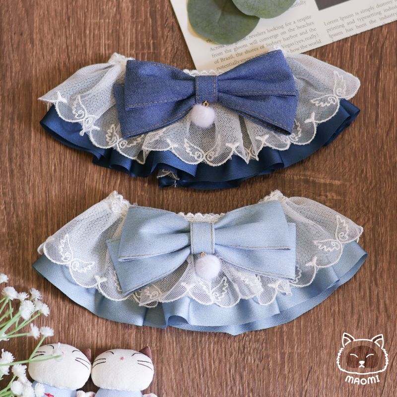 ❀毛咪 ᴍᴀᴏᴍɪ｜丹寧夢境蕾絲領巾❀