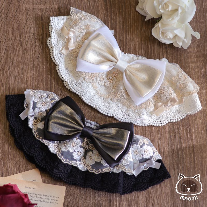 ❀毛咪 ᴍᴀᴏᴍɪ｜鎏光月夜蕾絲領巾❀