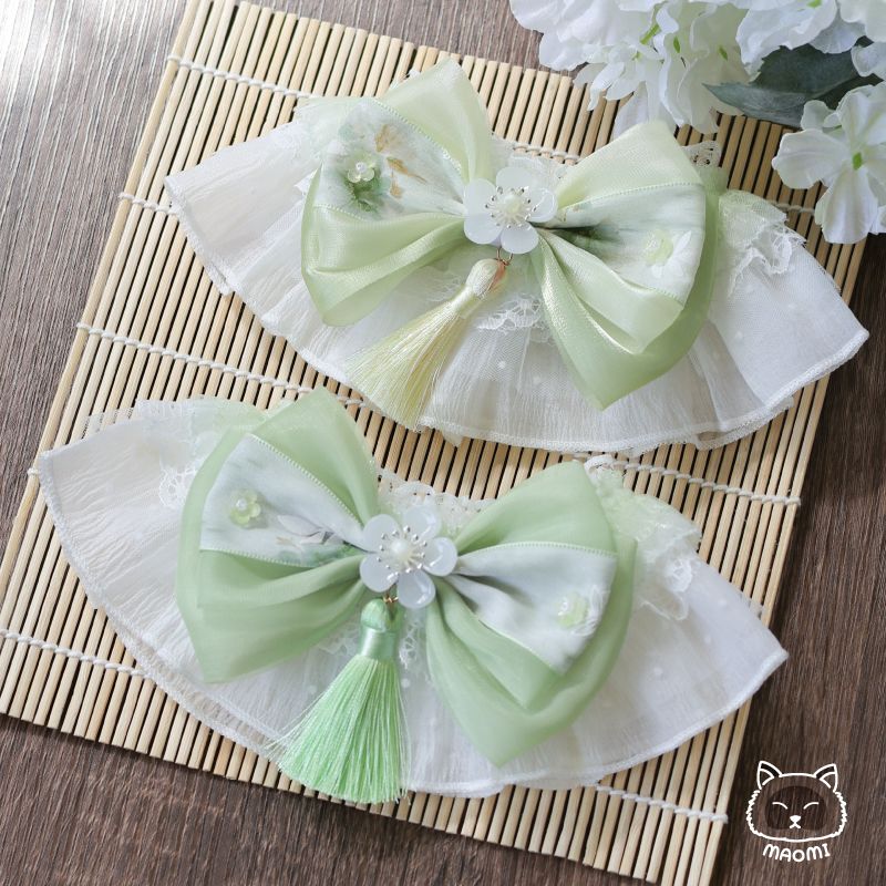 🌿毛咪 ᴍᴀᴏᴍɪ｜竹影花箋端午領巾🌿