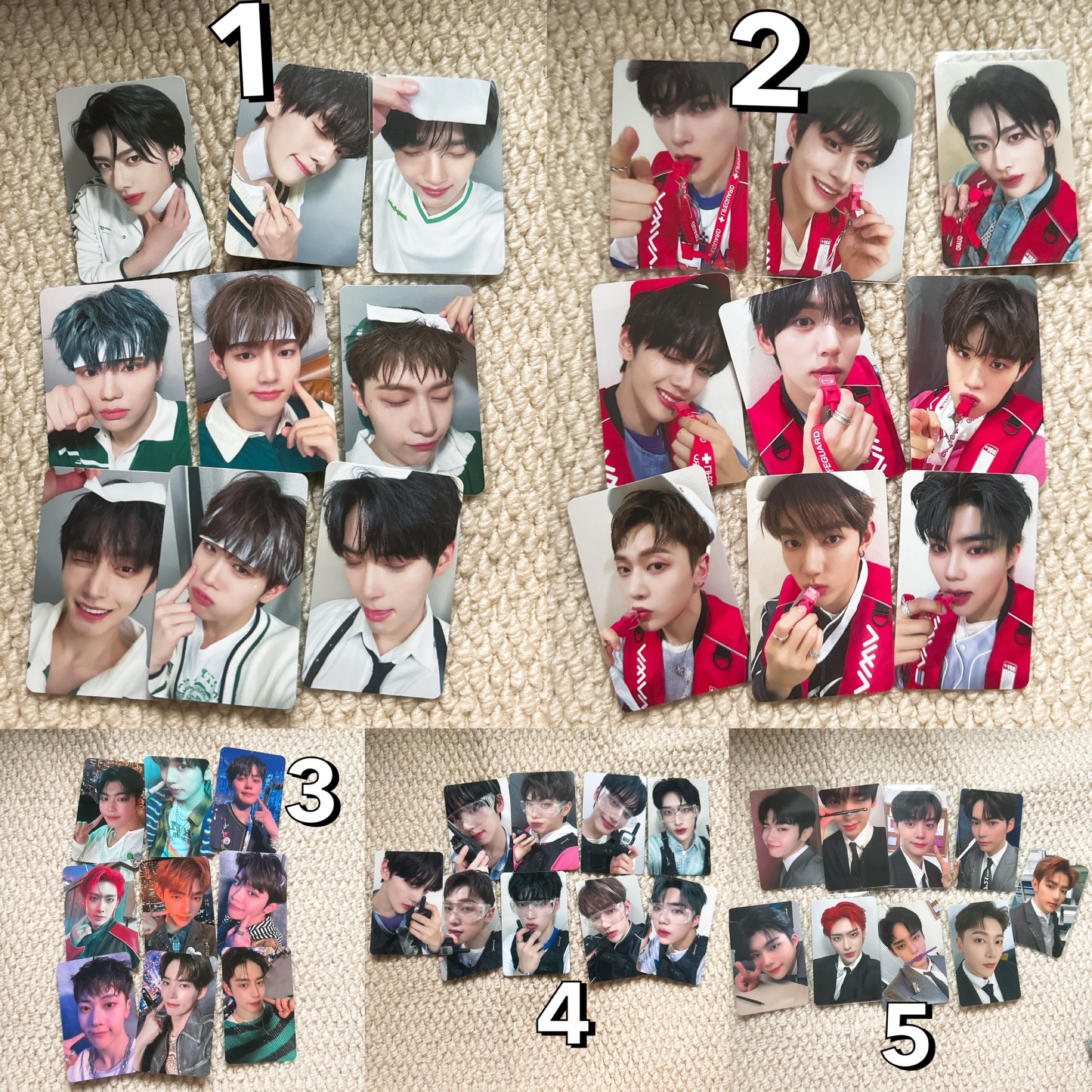 迷你三特典卡出清（九張一組）