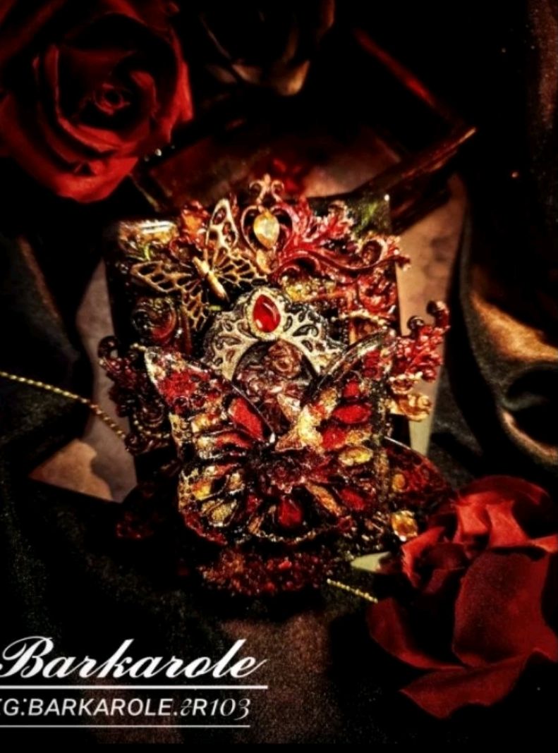 〔Barkarole🥀〕預購 [幽境異色系列-寧夕輝煌] 手工滴膠首飾收納盒｜收藏、送禮