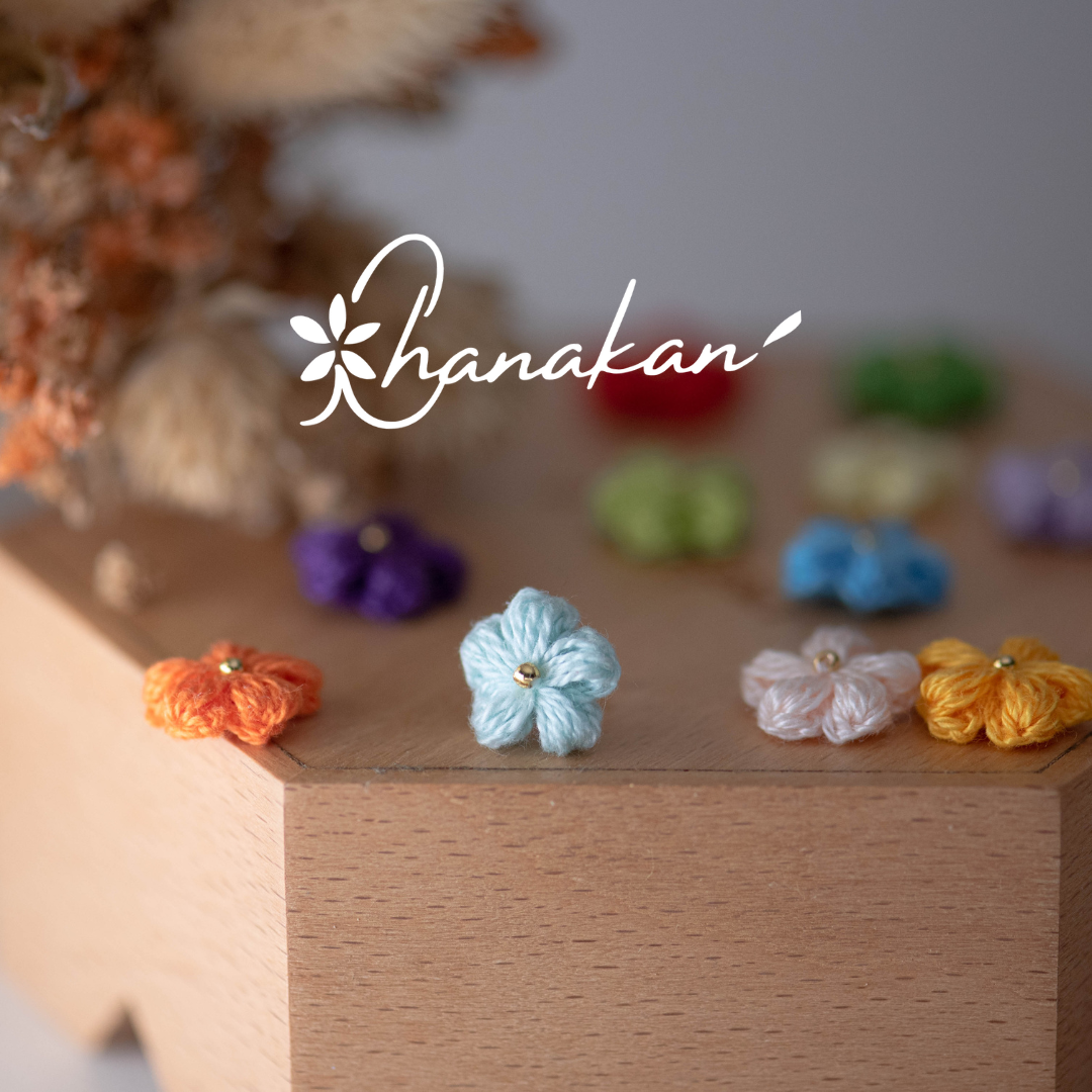 【泡芙花】 耳環 可任意配色