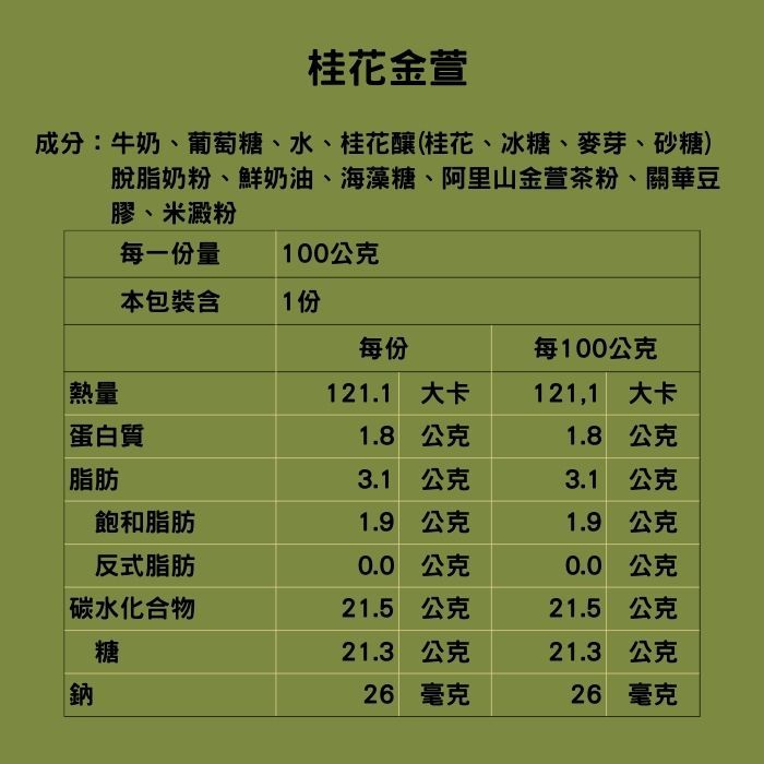 義式冰淇淋-桂花金萱