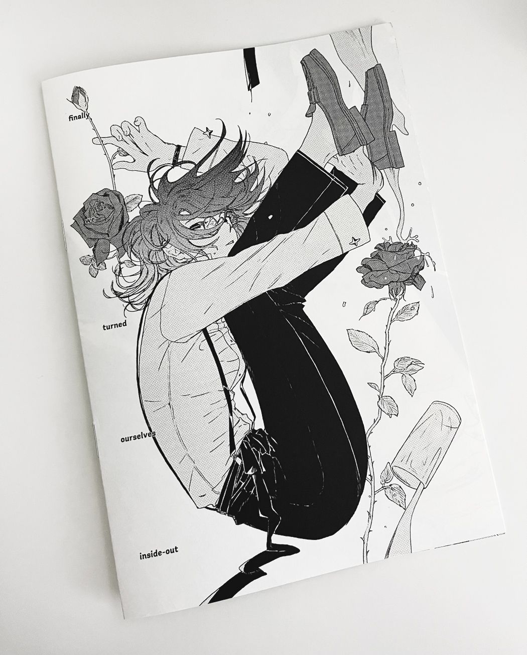 黑白騎馬釘本．A5．8P