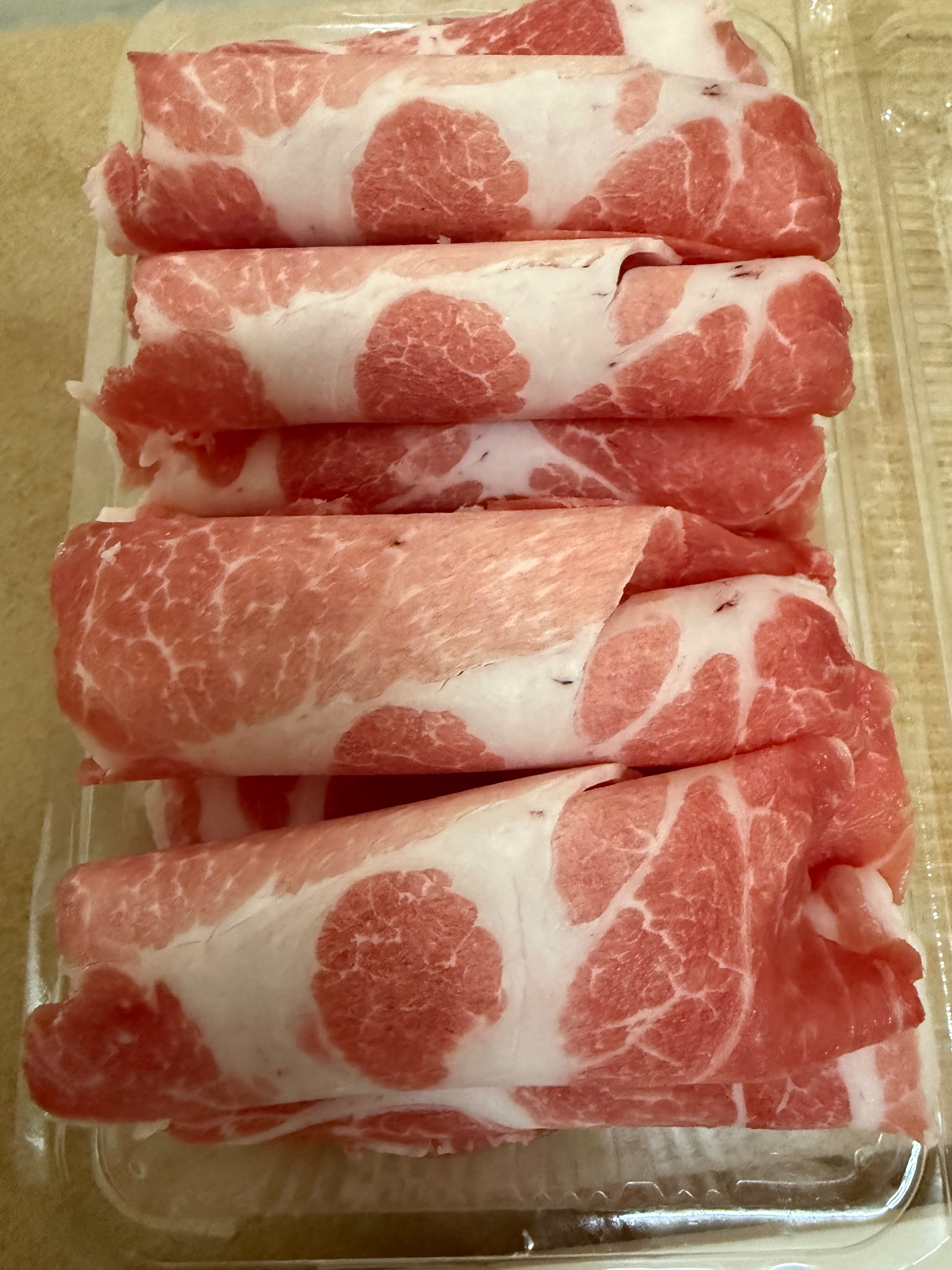 溫體梅花豬肉片