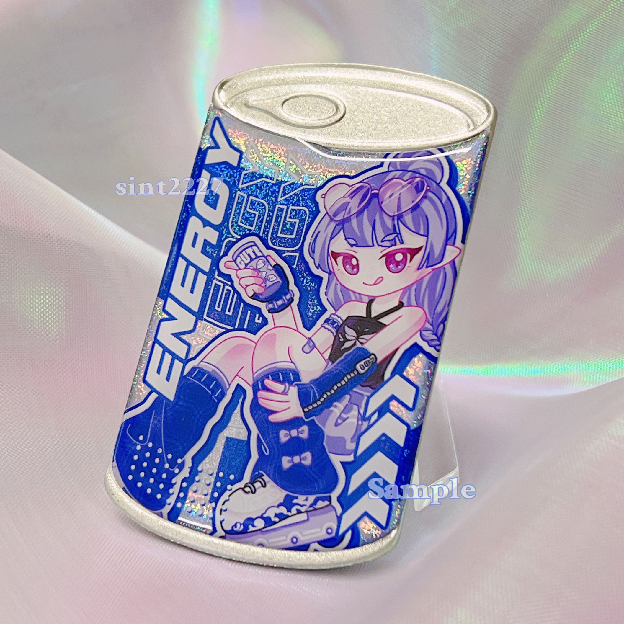【原創】修苳能量飲料罐 閃底徽章