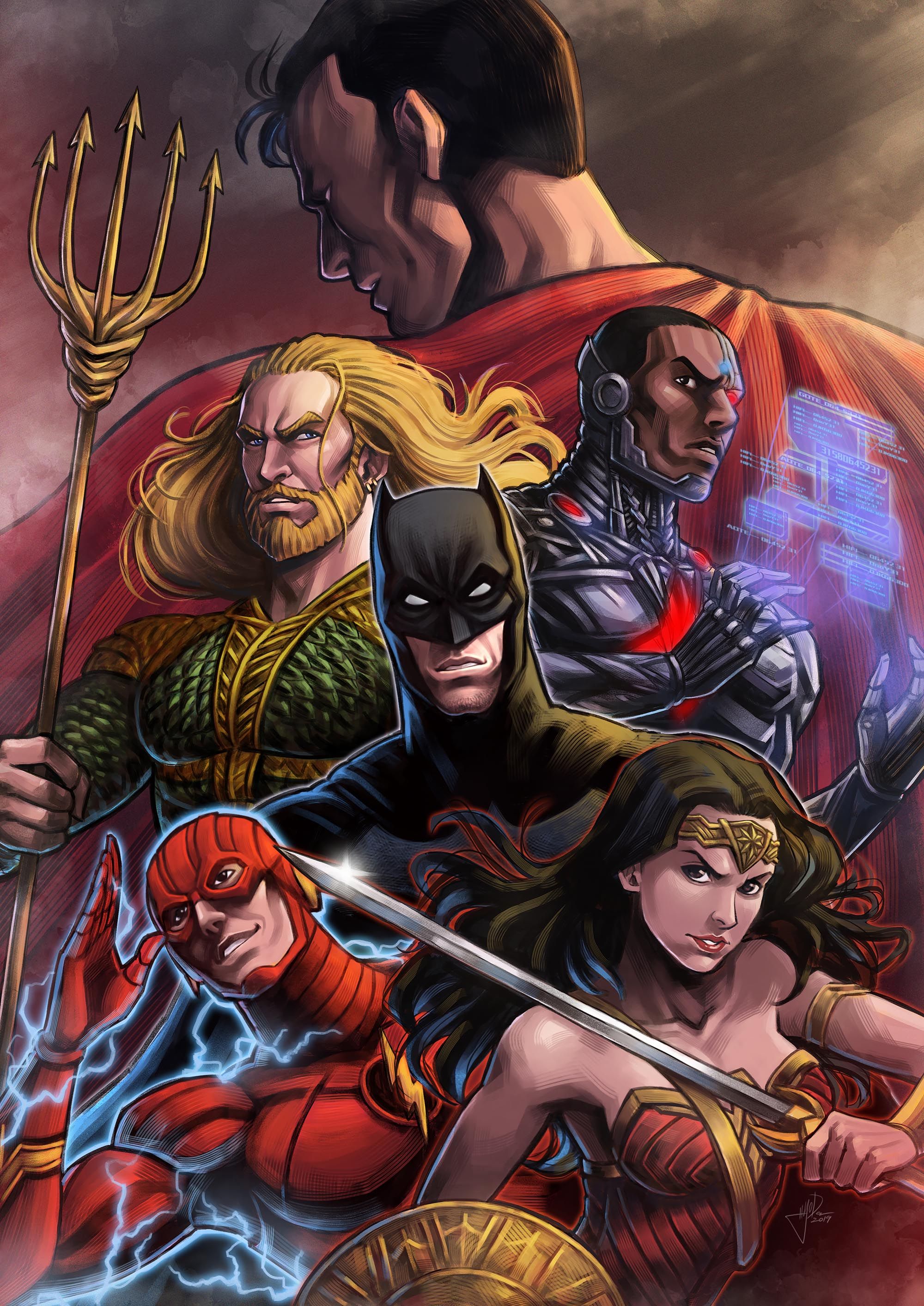 【魷大】正義聯盟 Justice League （A3海報）