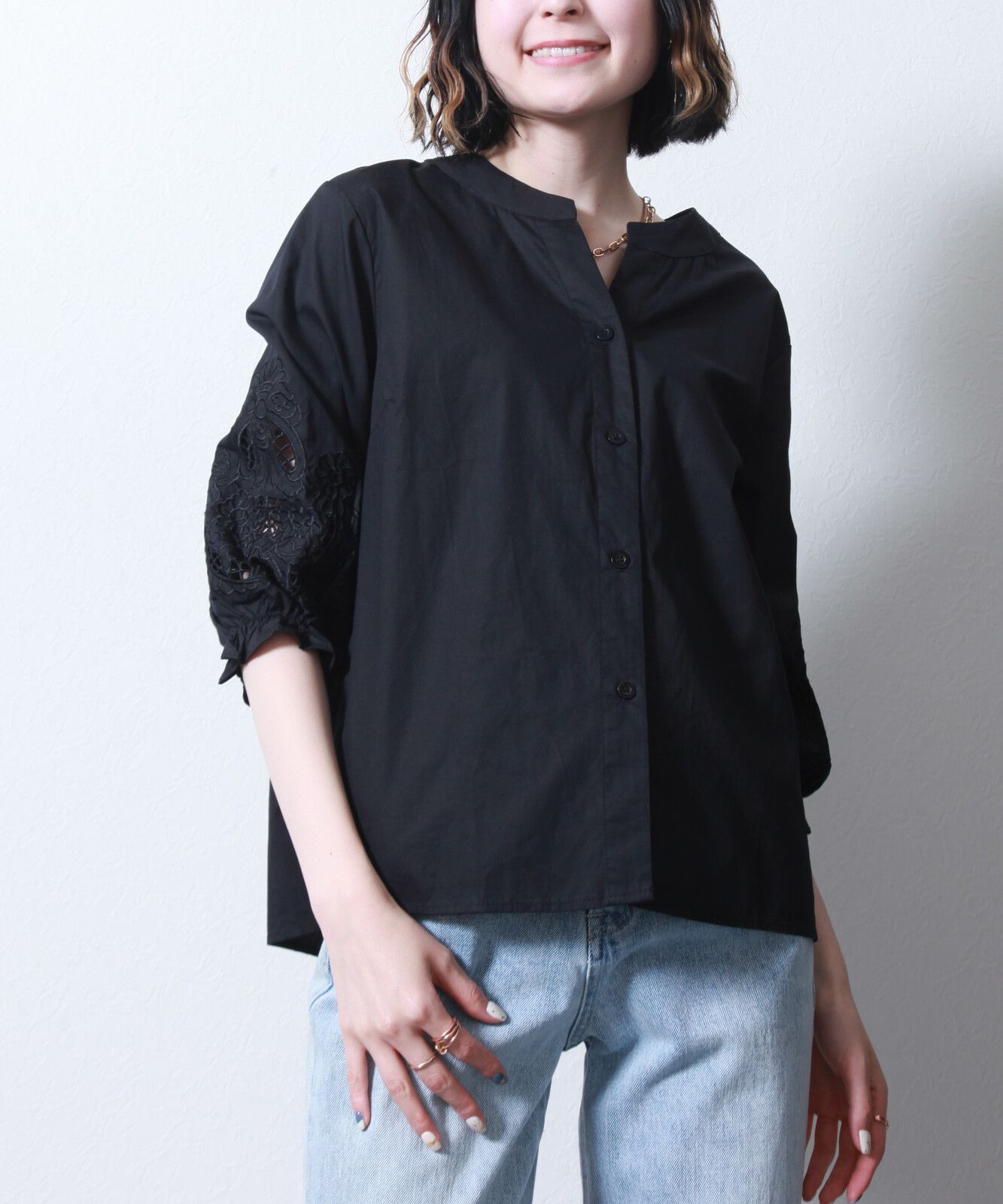 日本帶回現貨 日本協同組合關西fashion連合 造型袖上衣