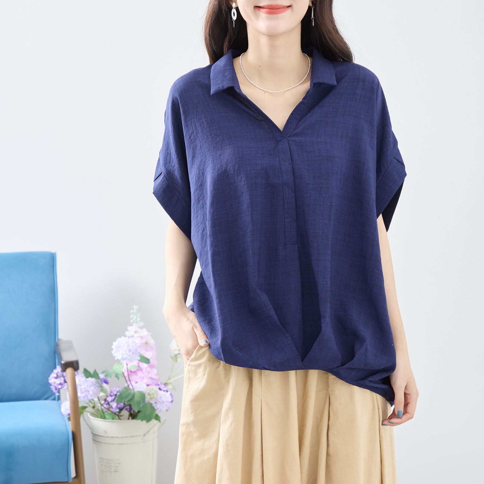 日本帶回現貨 日本TRUBE女裝 有領造型上衣