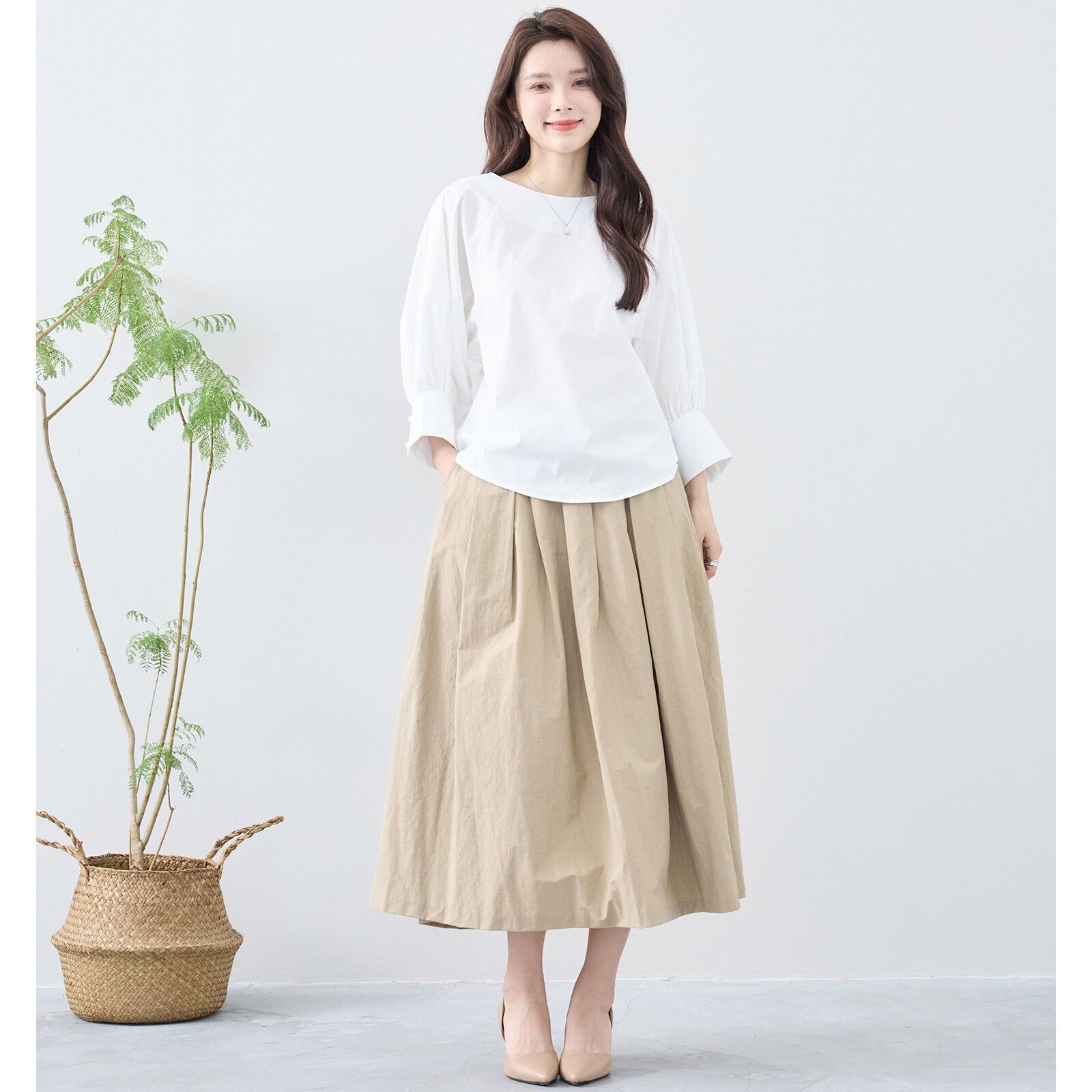 日本帶回現貨 日本TRUBE女裝 氣質緞帶造型上衣 八分袖