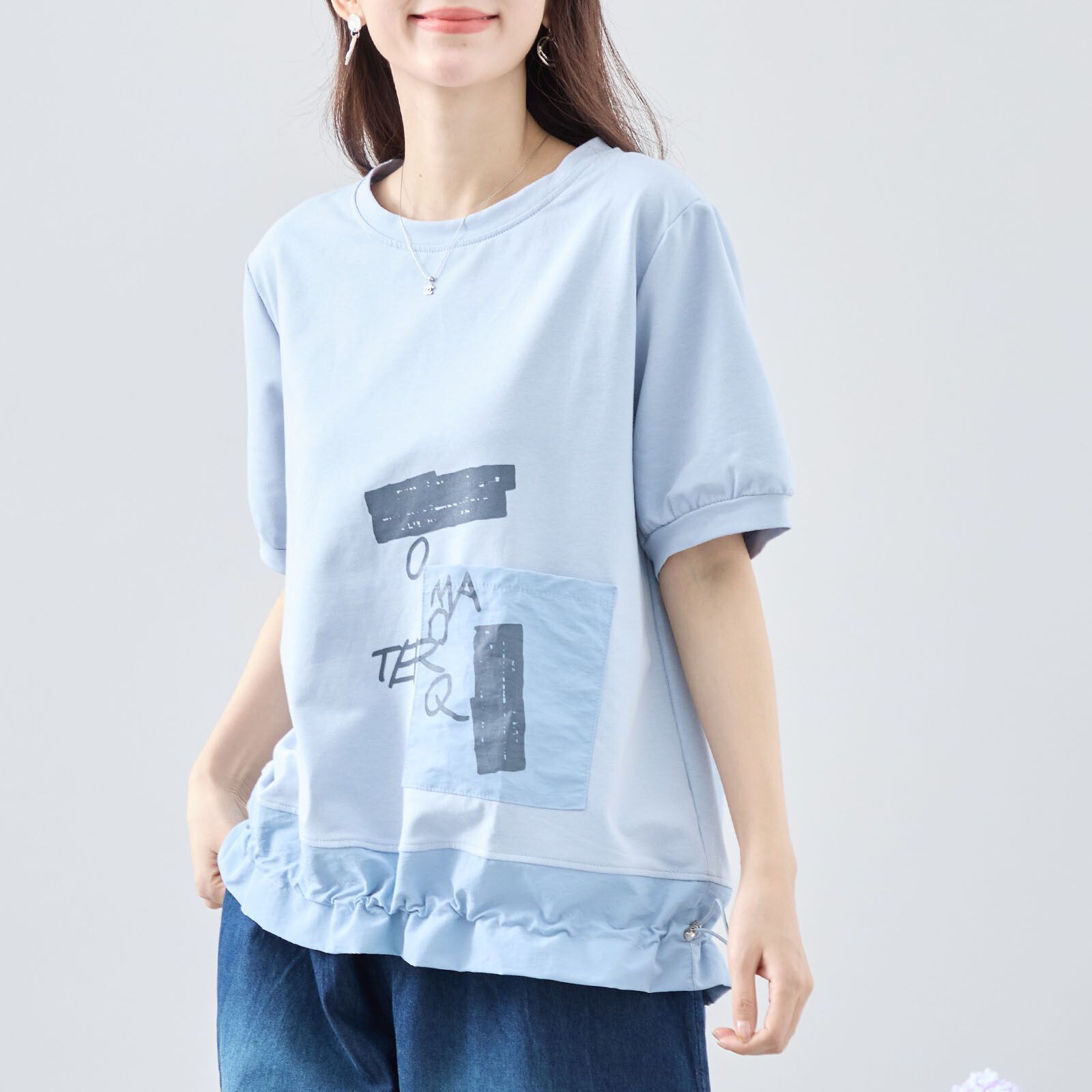 日本帶回現貨 日本TRUBE女裝 造型下擺短袖上衣