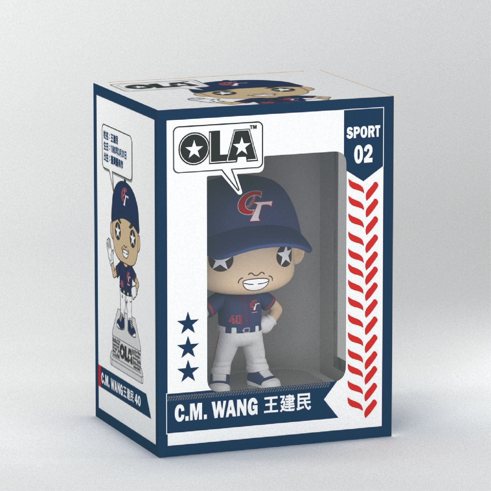 瘋蒐OLA-王建民限量公仔-OLA歡樂版