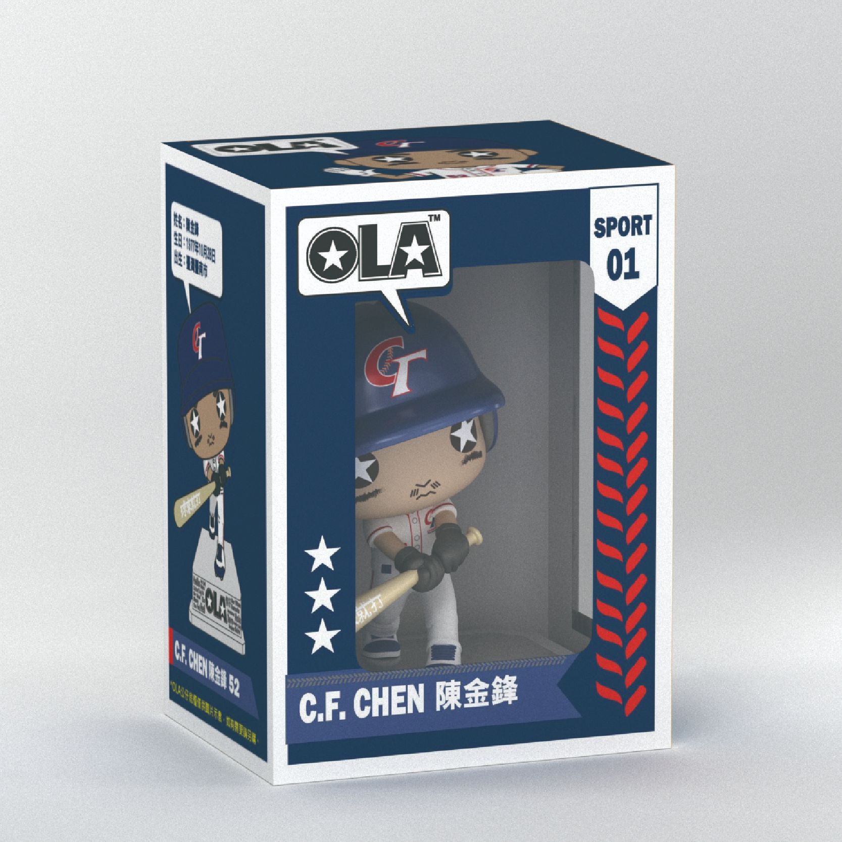瘋蒐OLA-陳金鋒限量公仔-經典打擊姿勢