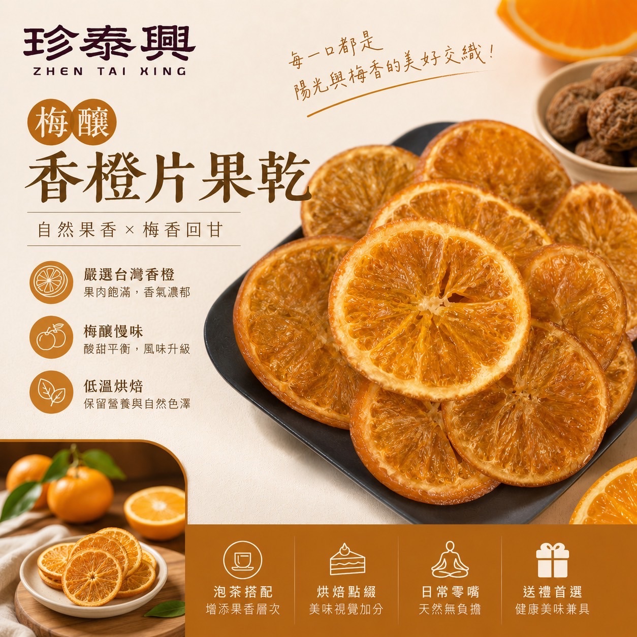 梅釀香橙片果乾