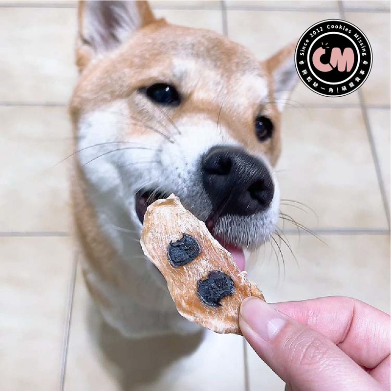 【餅乾缺一角 | 萌寵食事】純手工自家烘烤寵物零食 新鮮藍莓雞胸肉乾