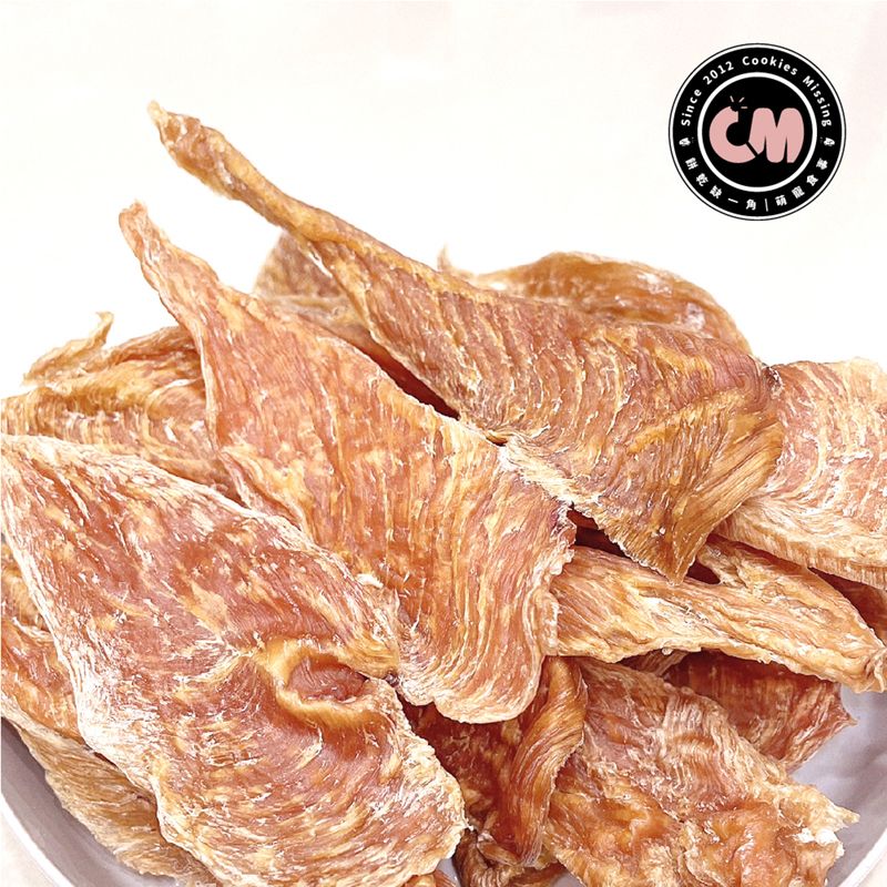 【餅乾缺一角|盟寵食事】純手工自家烘烤寵物零食 耐咬厚片雞胸肉乾
