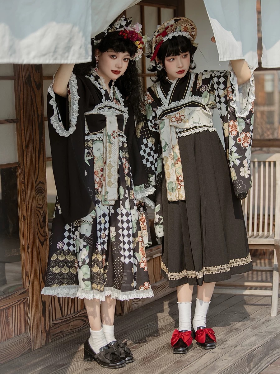 星之暖暖原創-大正和風 套裝（振袖上衣+JSK）