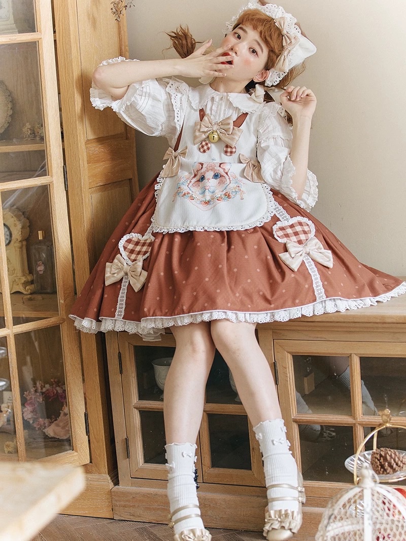 暮眠小鎮原創-貓咪JSK+圍裙