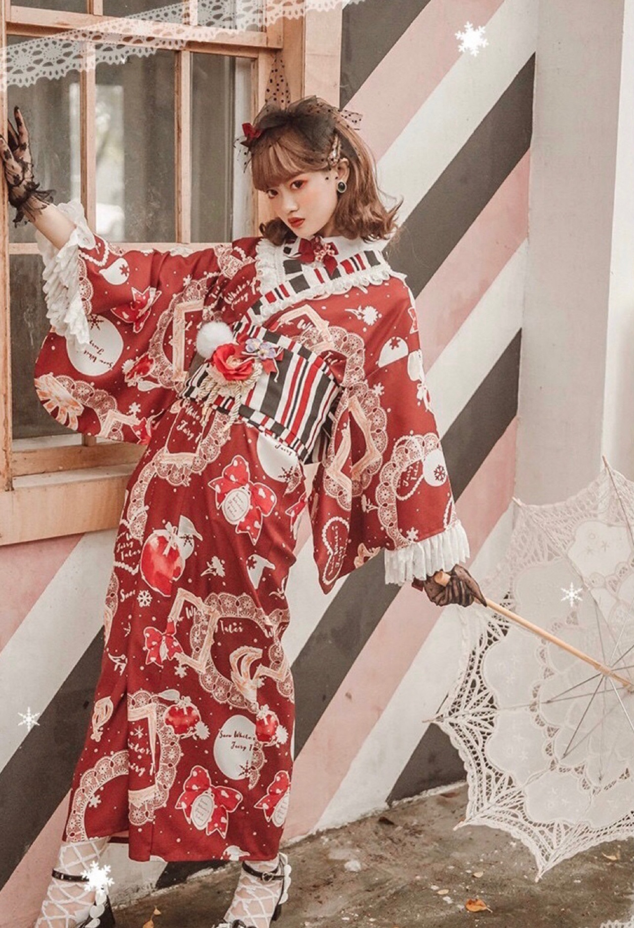 林檎少女 浴衣+腰封蝴蝶結🎀