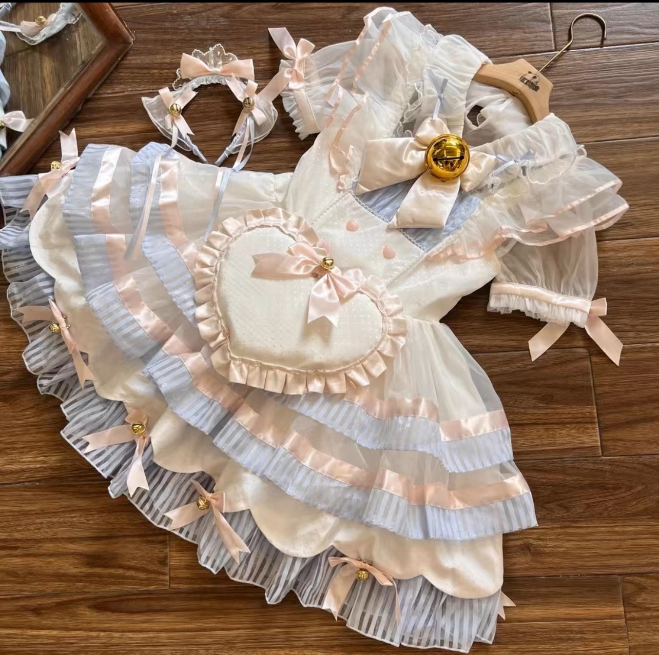 Ball Lolita-舒芙蕾套裝（內搭+JSK+髮飾）