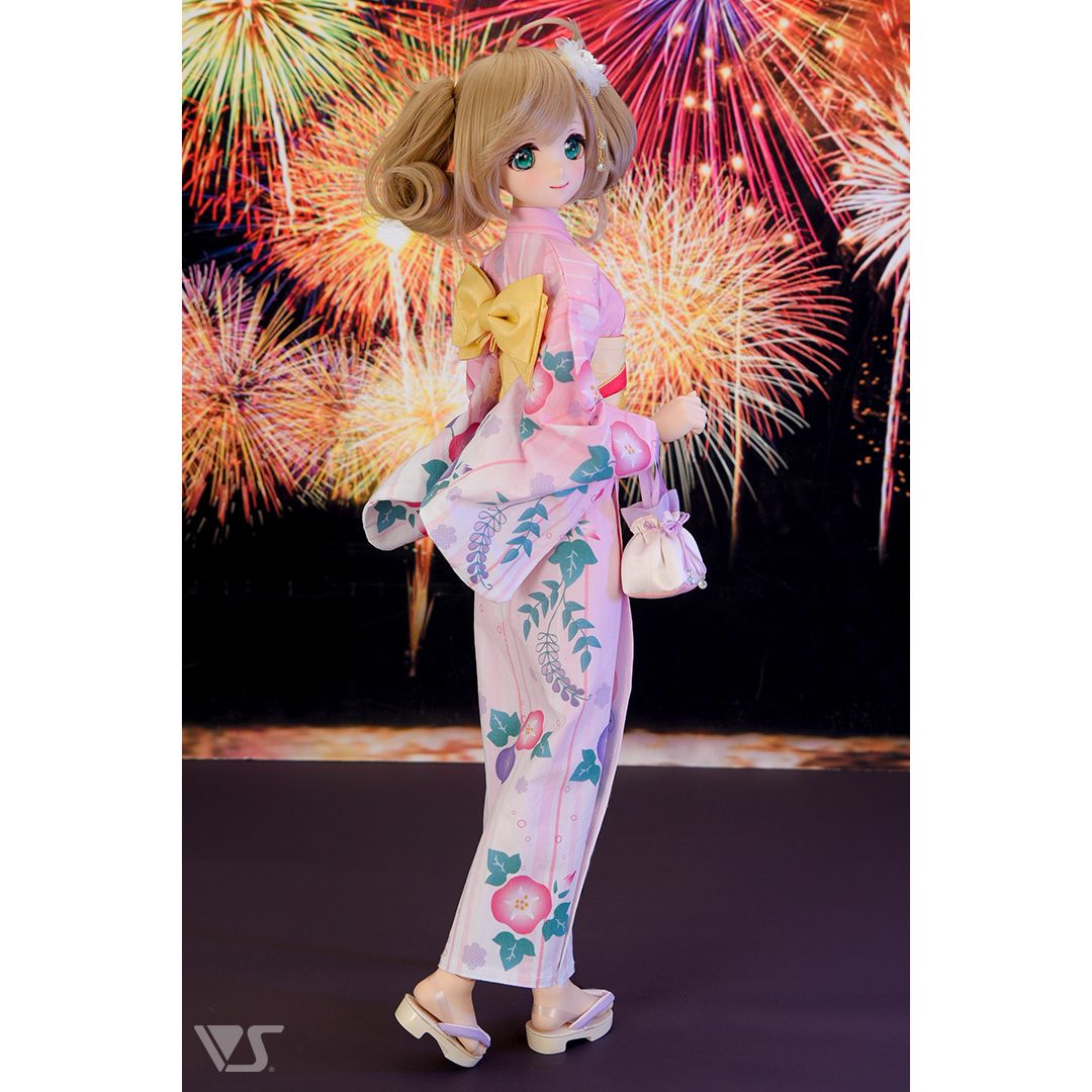 三分 10SD VOLKS 現代風日式荷包＆木屐套裝（淺桃色）