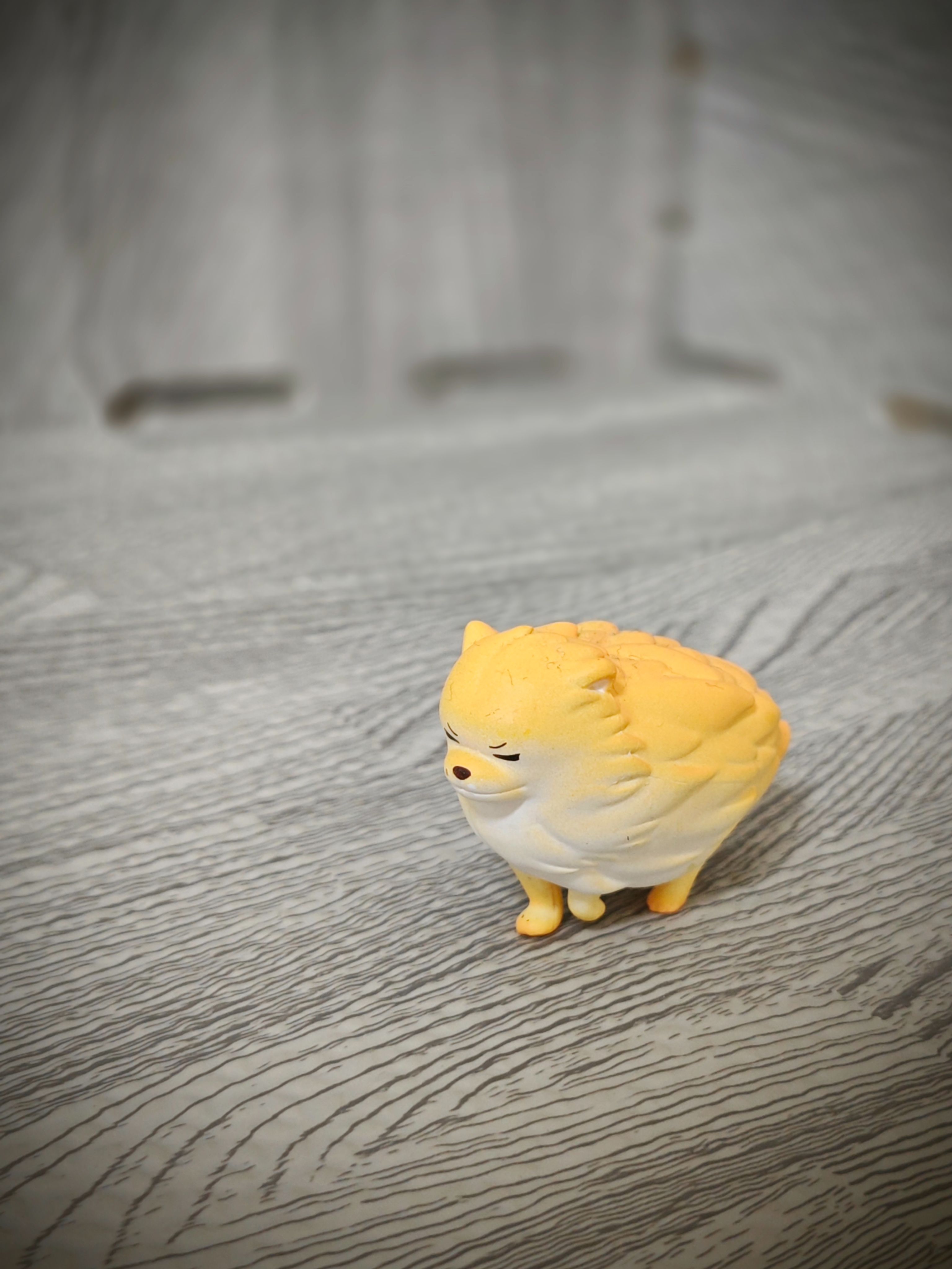 逆風前進的狗狗 扭蛋公仔