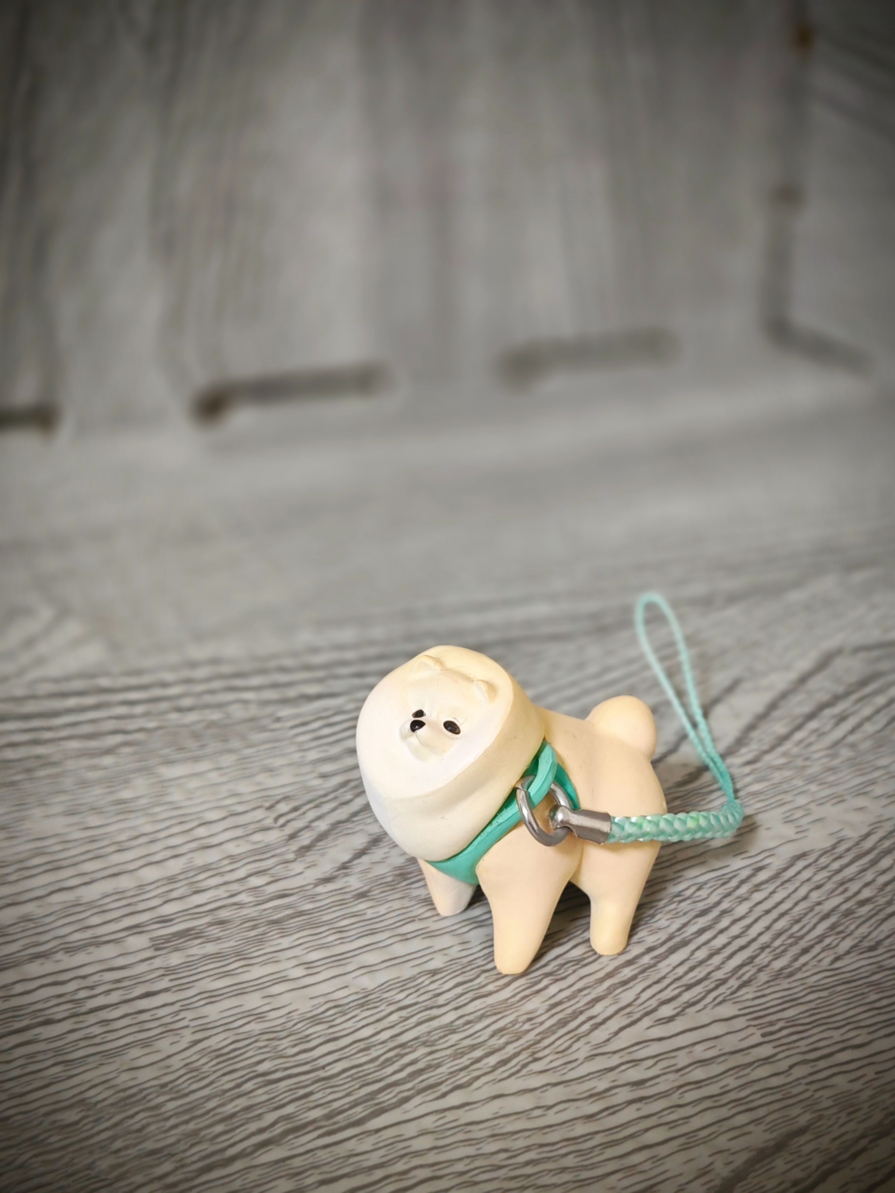 被風吹到膨起來不想走的狗狗 扭蛋