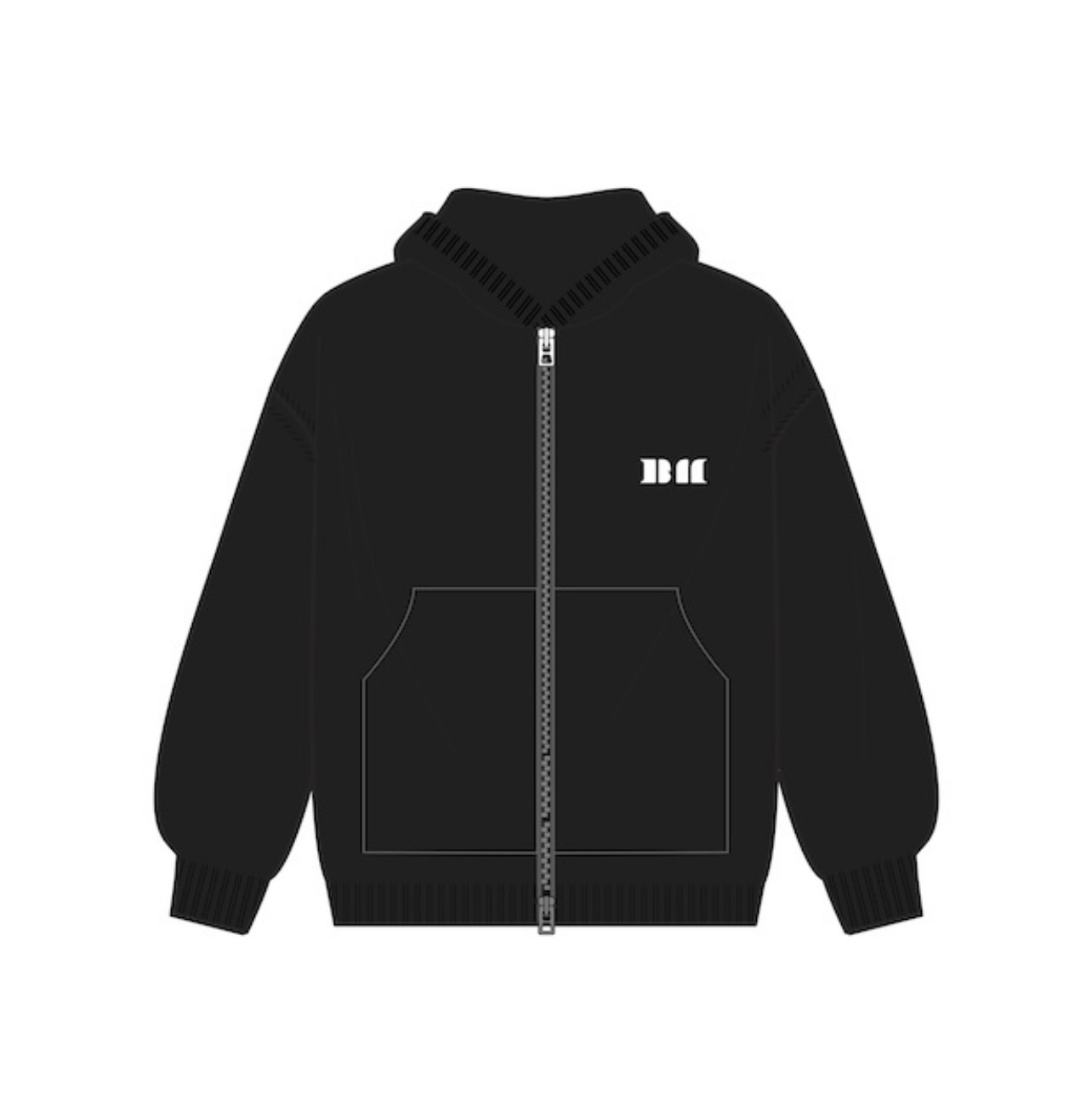 日本場HELLO MONSTERS拉鍊連帽衫