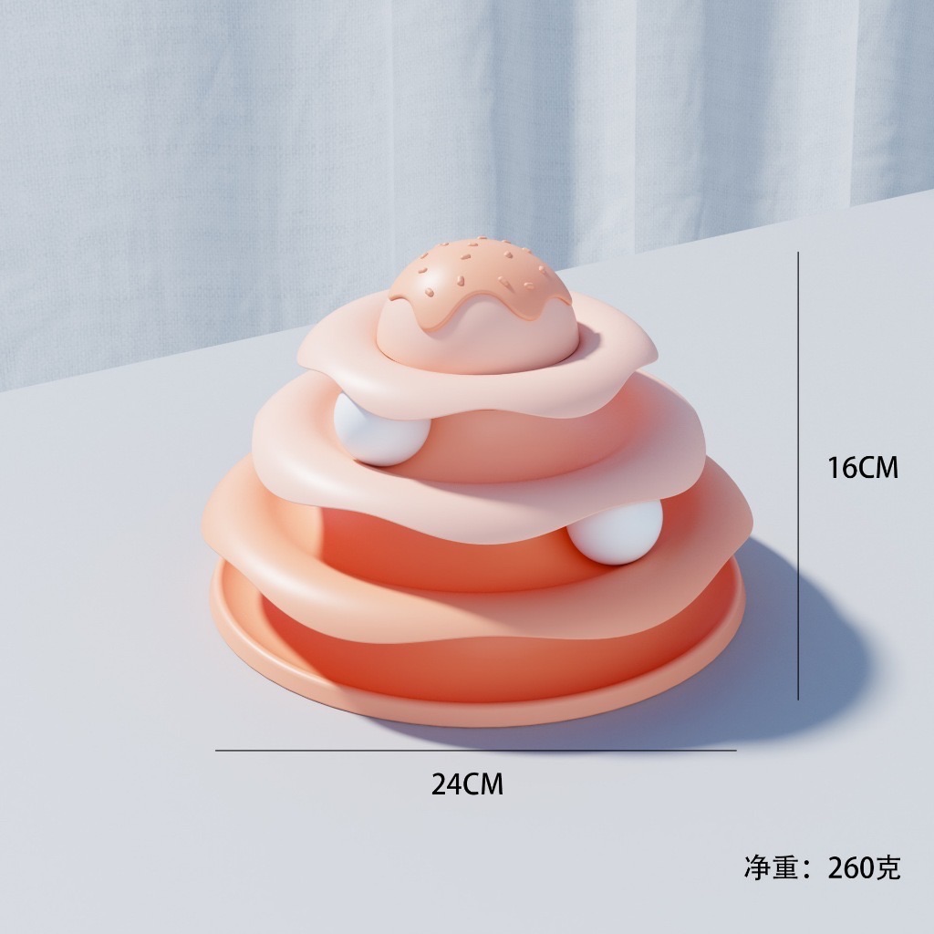冰淇淋造型貓轉盤🍦